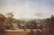 Henry Gritten Melbourne from the Botanical Gardens oil painting artist